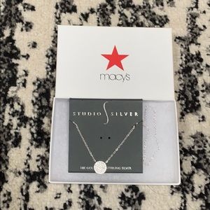 18k gold over sterling silver round necklace